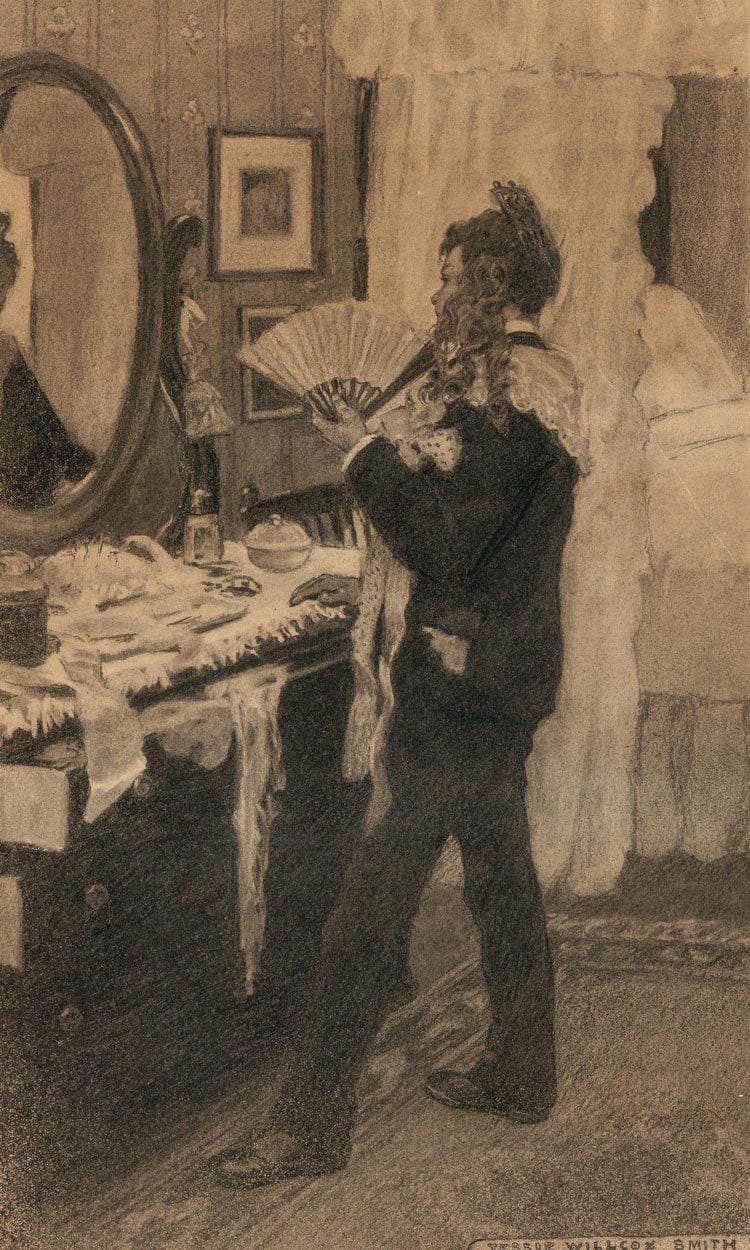 Boy Playing Dress Up Story Illustration By Jessie Willcox Smith - Image 6