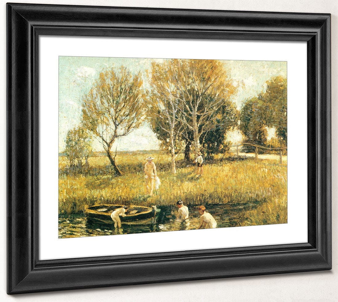 Boys Bathing 1908 1910 By Ernest Lawson - Image 4