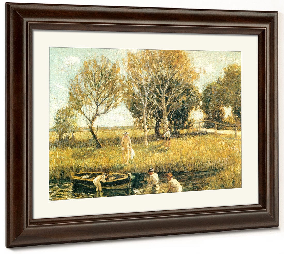 Boys Bathing 1908 1910 By Ernest Lawson - Image 5