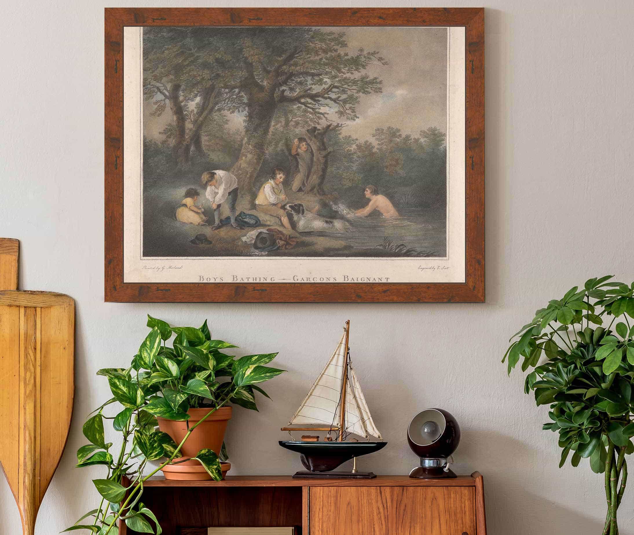 Boys Bathing by George Morland - Image 3