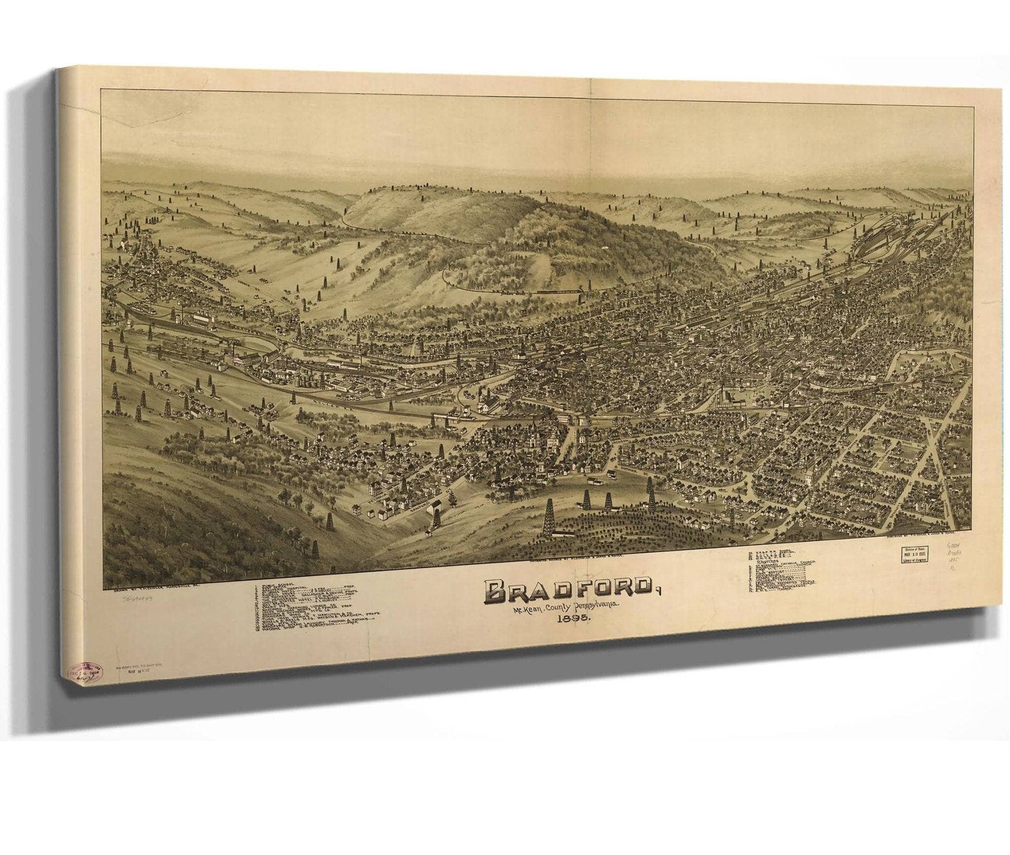 Bradford Mckean County Pennsylvania 1895 State Of Pennsylvania