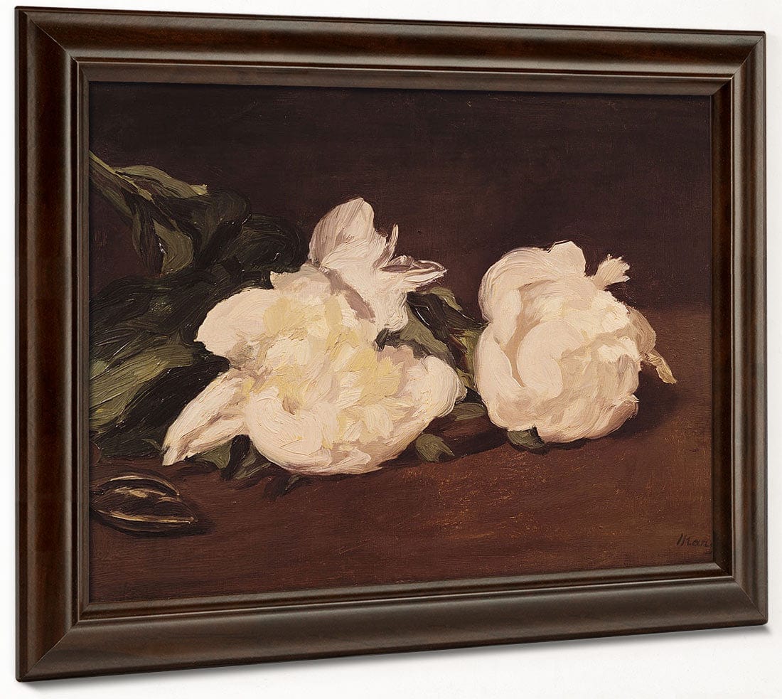 Branch Of White Peonies And Secateurs By Edouard Manet - Image 6