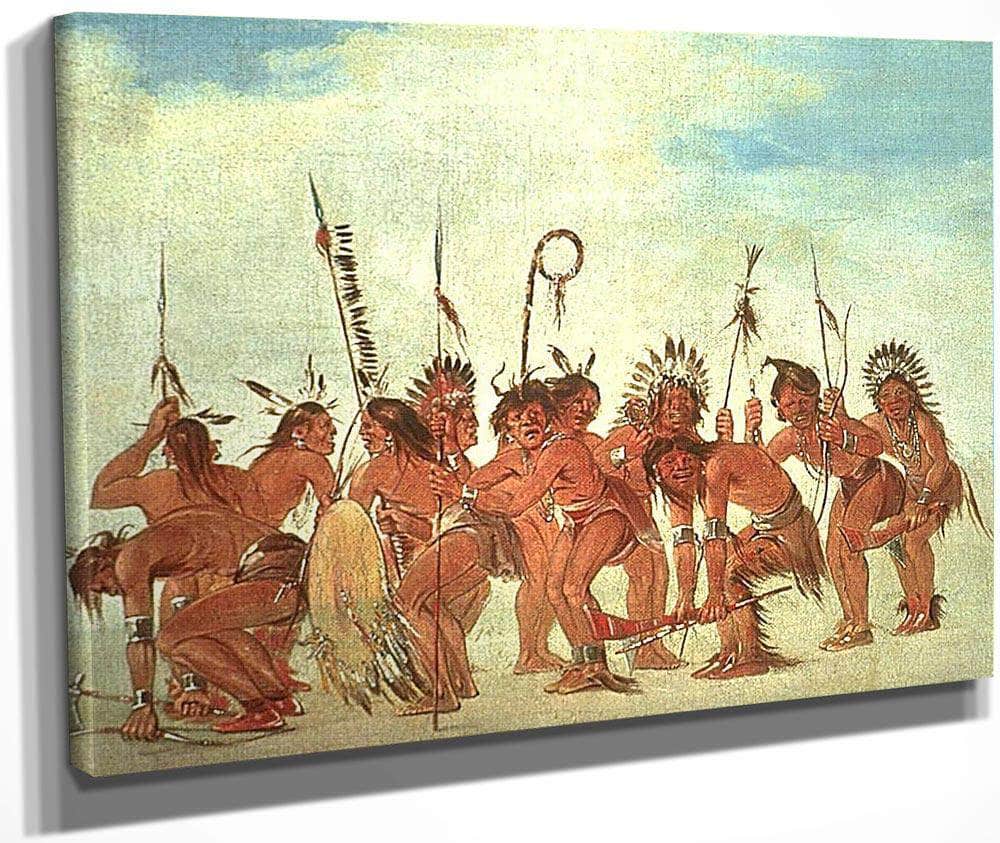 Braves' Dance At Fort Snelling By George Catlin