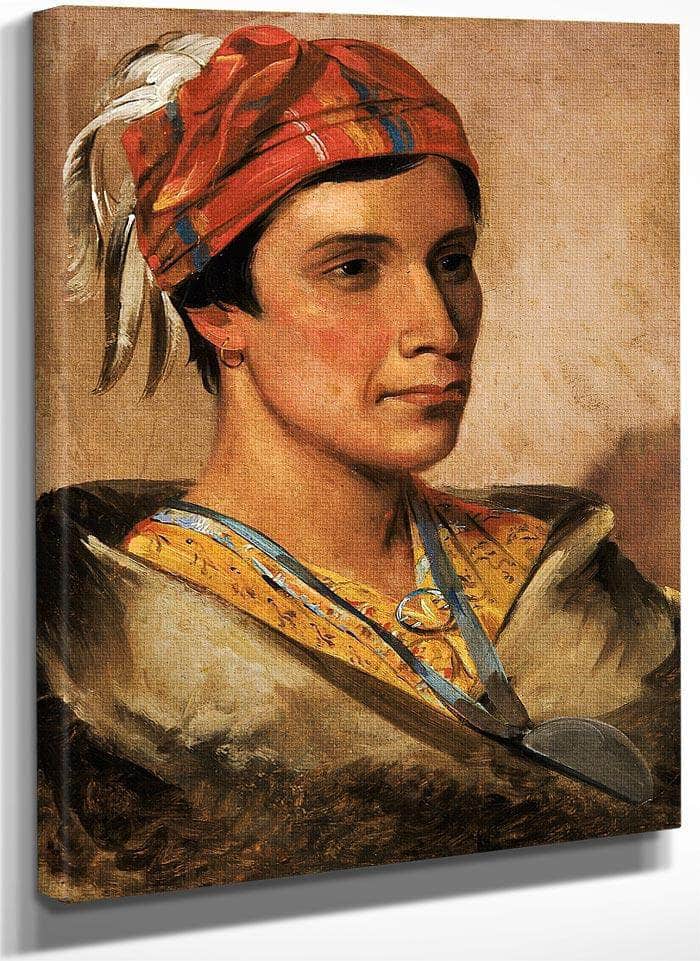 Bread, Chief Of The Tribe By George Catlin