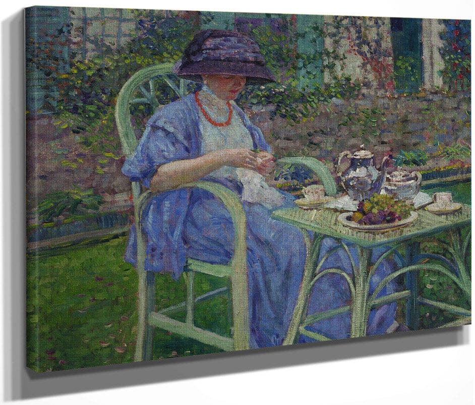 Breakfast In The Garden By Frederick Carl Frieseke