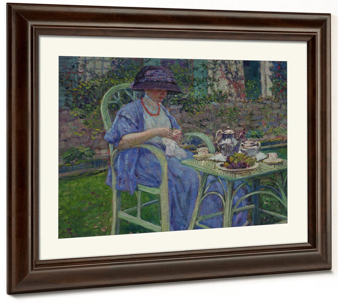 Breakfast In The Garden By Frederick Carl Frieseke - Image 5
