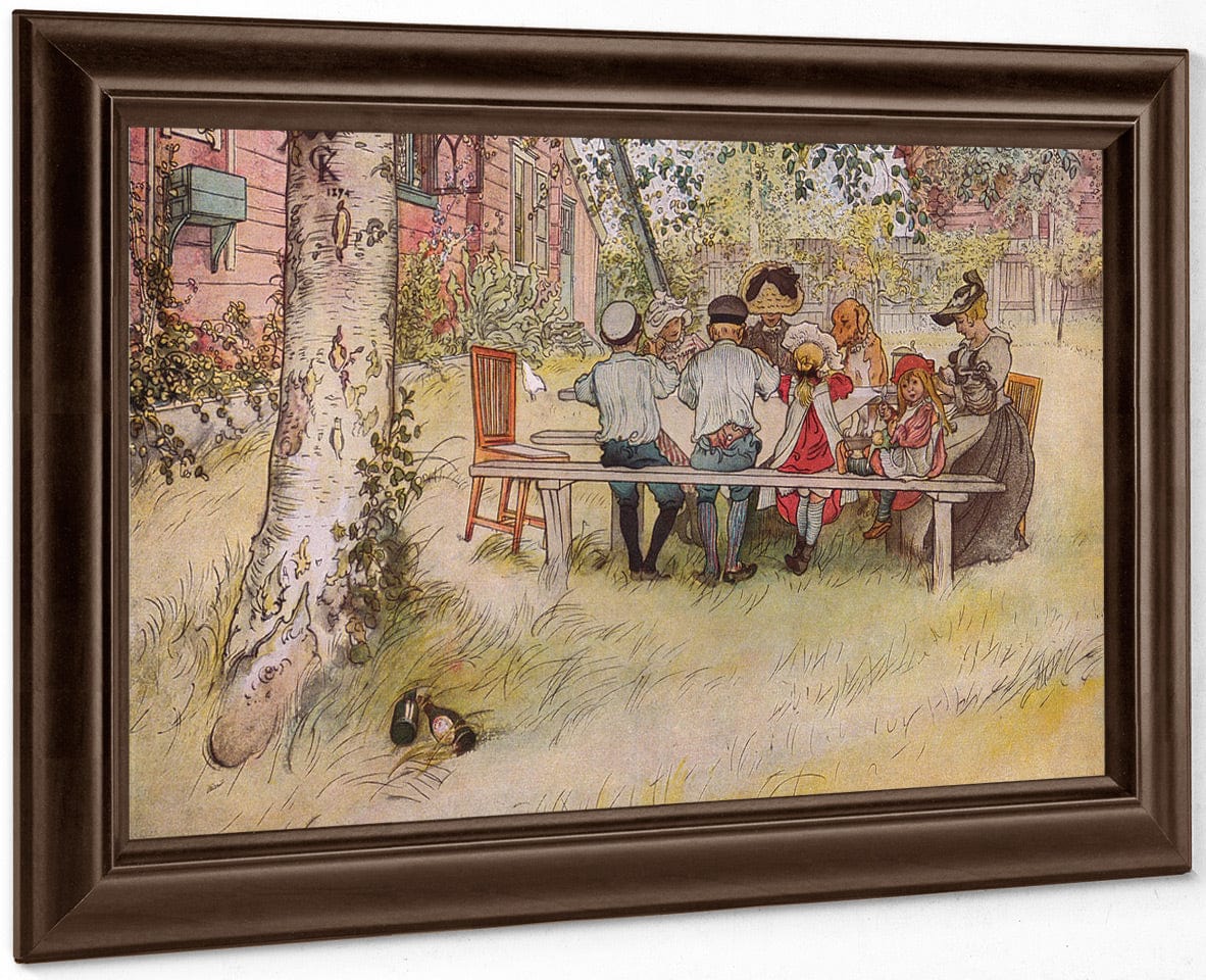 Breakfast Under The Big Birch By Carl Larsson - Image 6