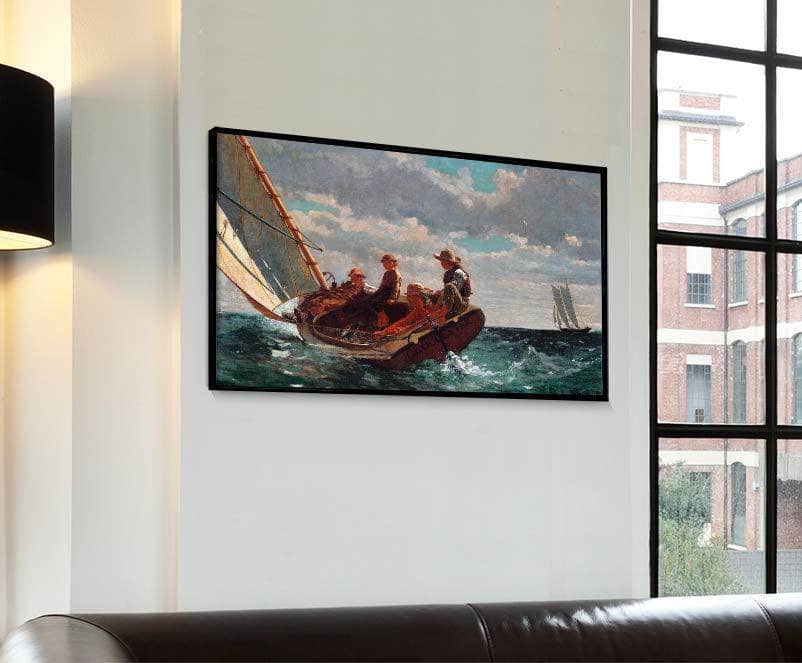 Breezing Up A Fair Wind Painting Winslow Homer Canvas Art - Image 4