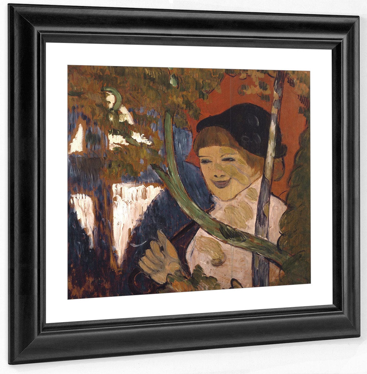 Breton Girl With A Red Umbrella By Emile Bernard - Image 2
