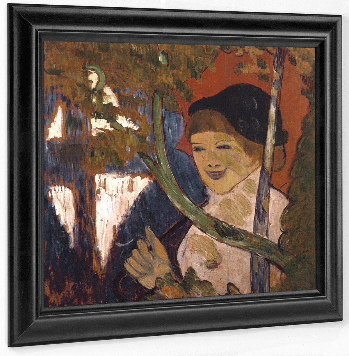 Breton Girl With A Red Umbrella By Emile Bernard - Image 6