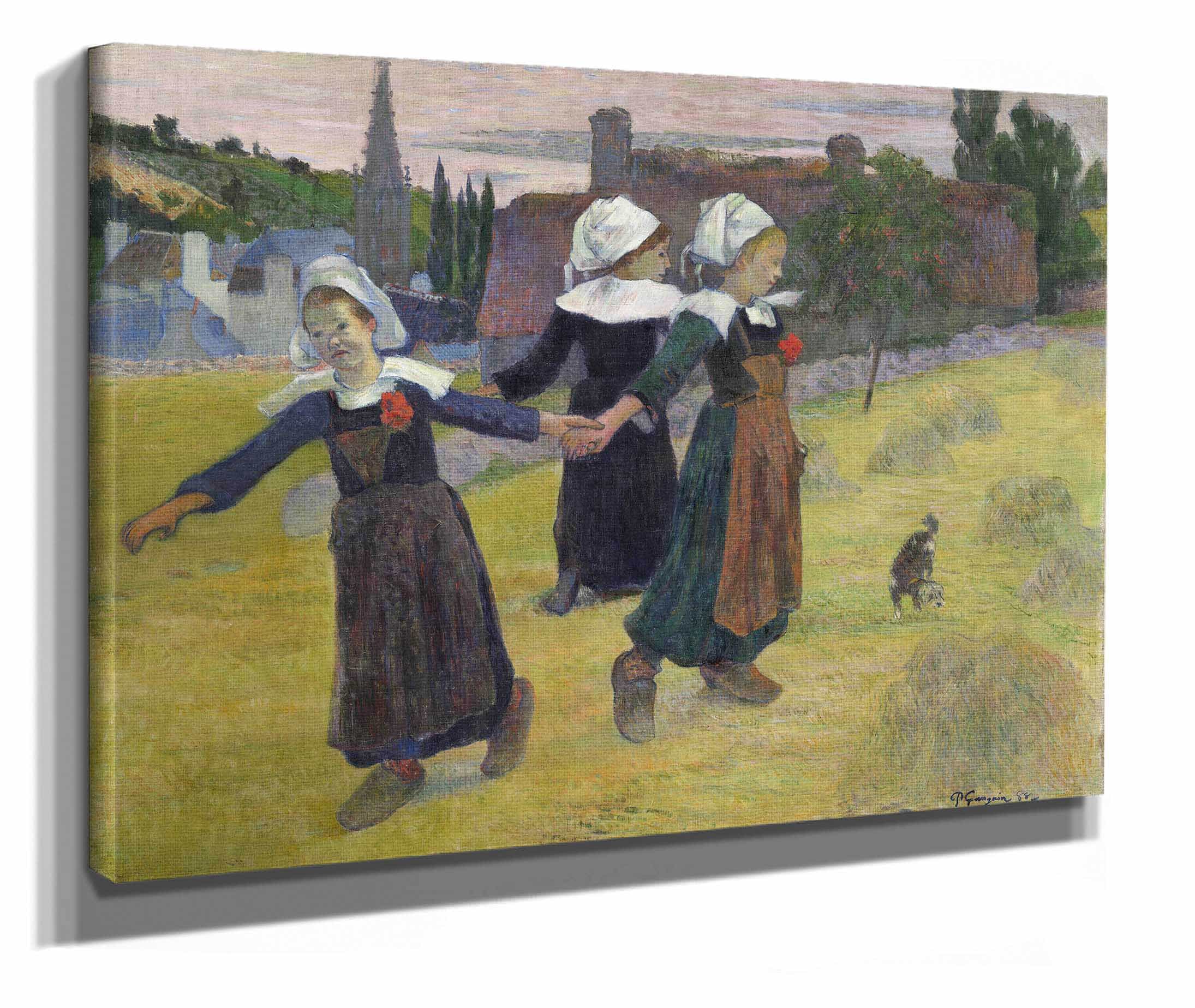Breton Girls Dancingpont Aven by Paul Gauguin - Image 2
