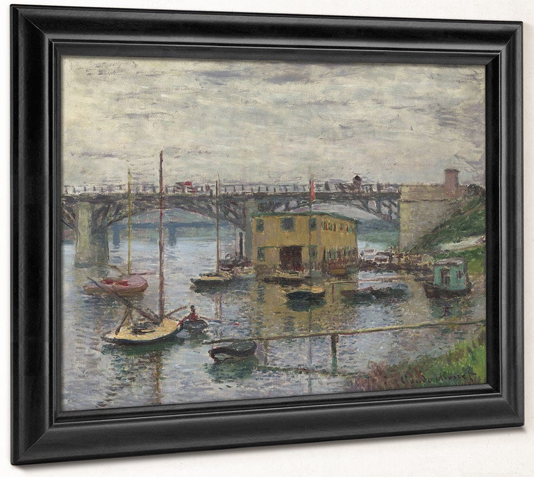 Bridge At Argenteuil On A Gray Day By Claude Monet - Image 8