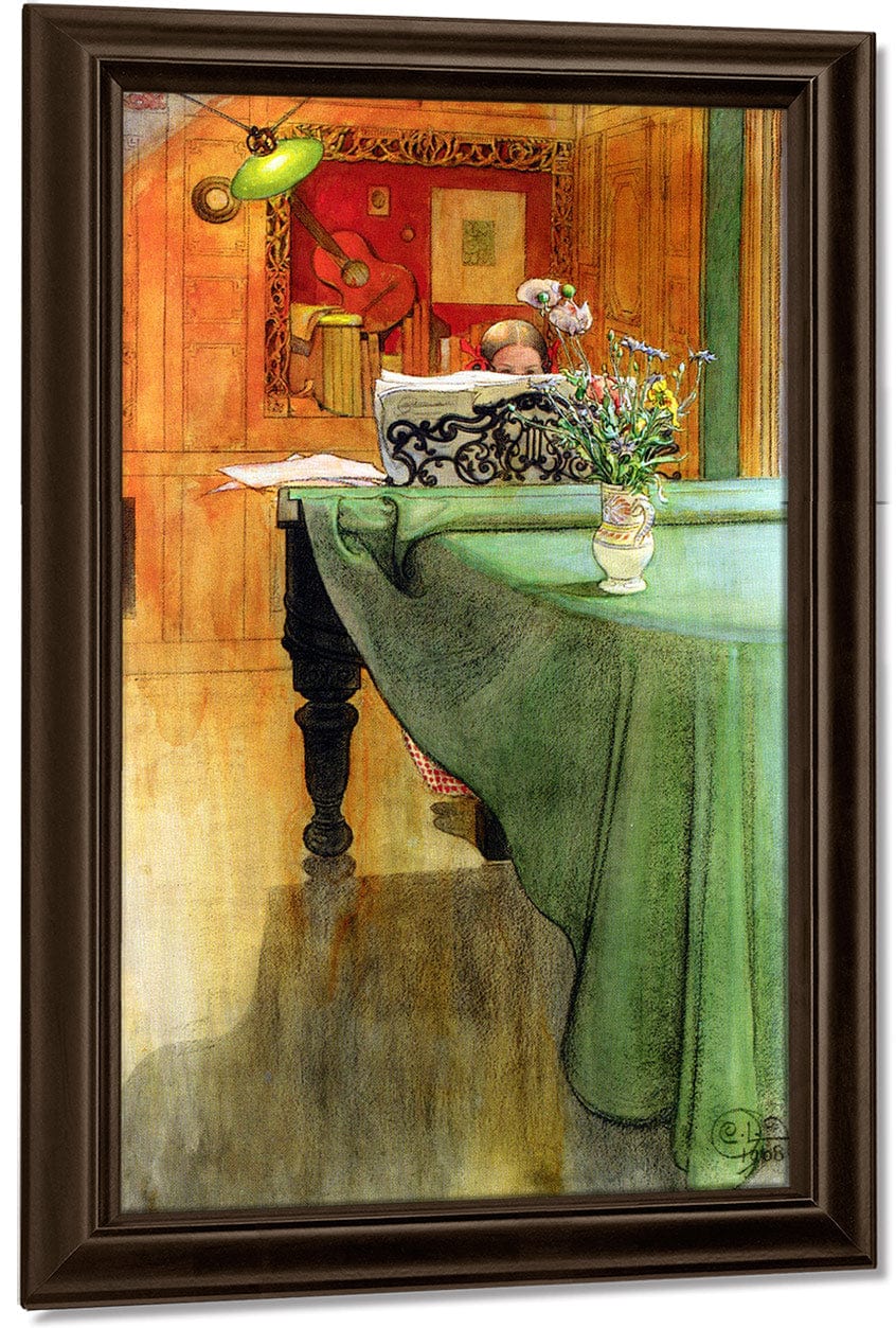 Brita At The Piano By Carl Larsson - Image 5