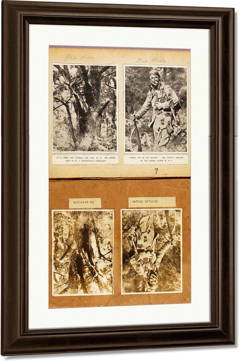 British Snipers Camouflage (Early Pictures), Study Folder For Book Concealing Coloration In The Animal Kingdom By Abbott Handerson Thayer - Image 3