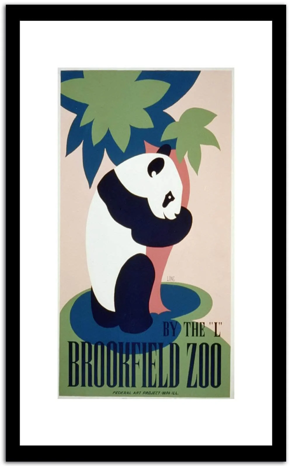 Brookeield Zoo Vintage Poster