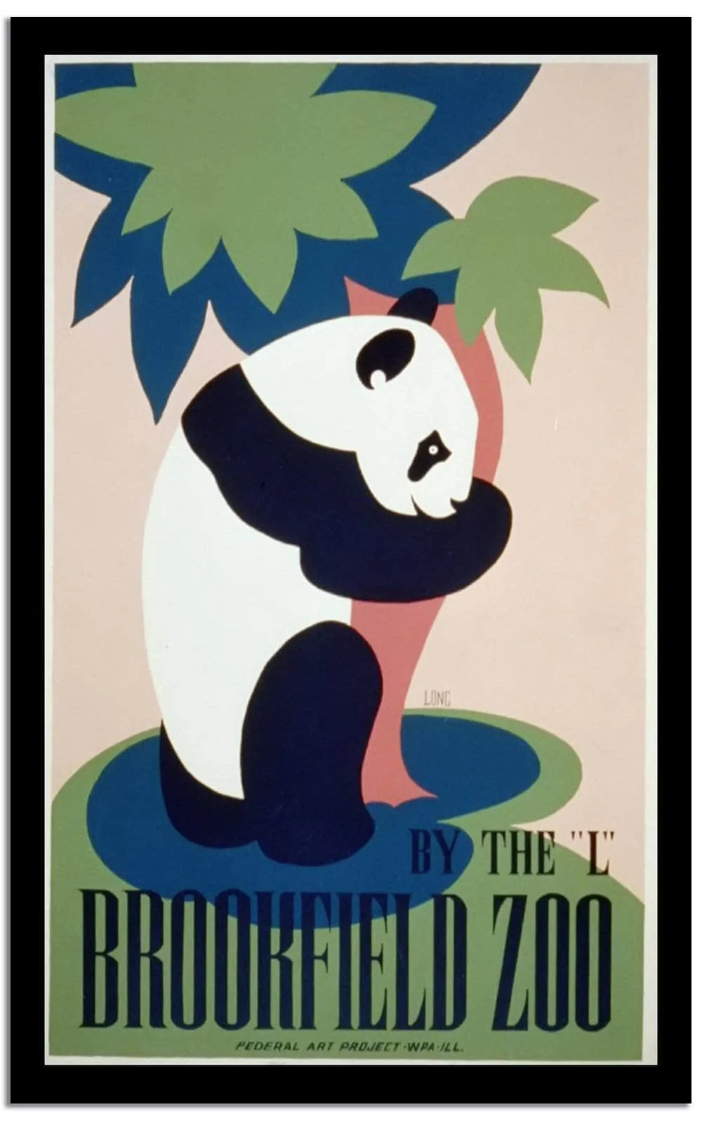 Brookeield Zoo Vintage Poster - Image 2