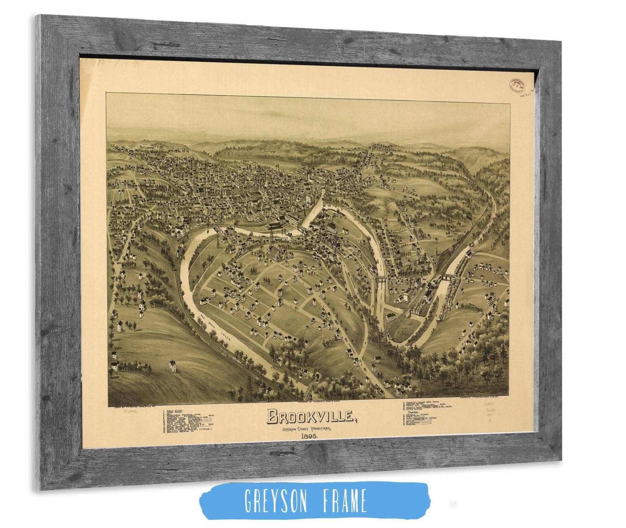 Brookville Jefferson County Pennsylvania 1895 State of Pennsylvania - Image 6