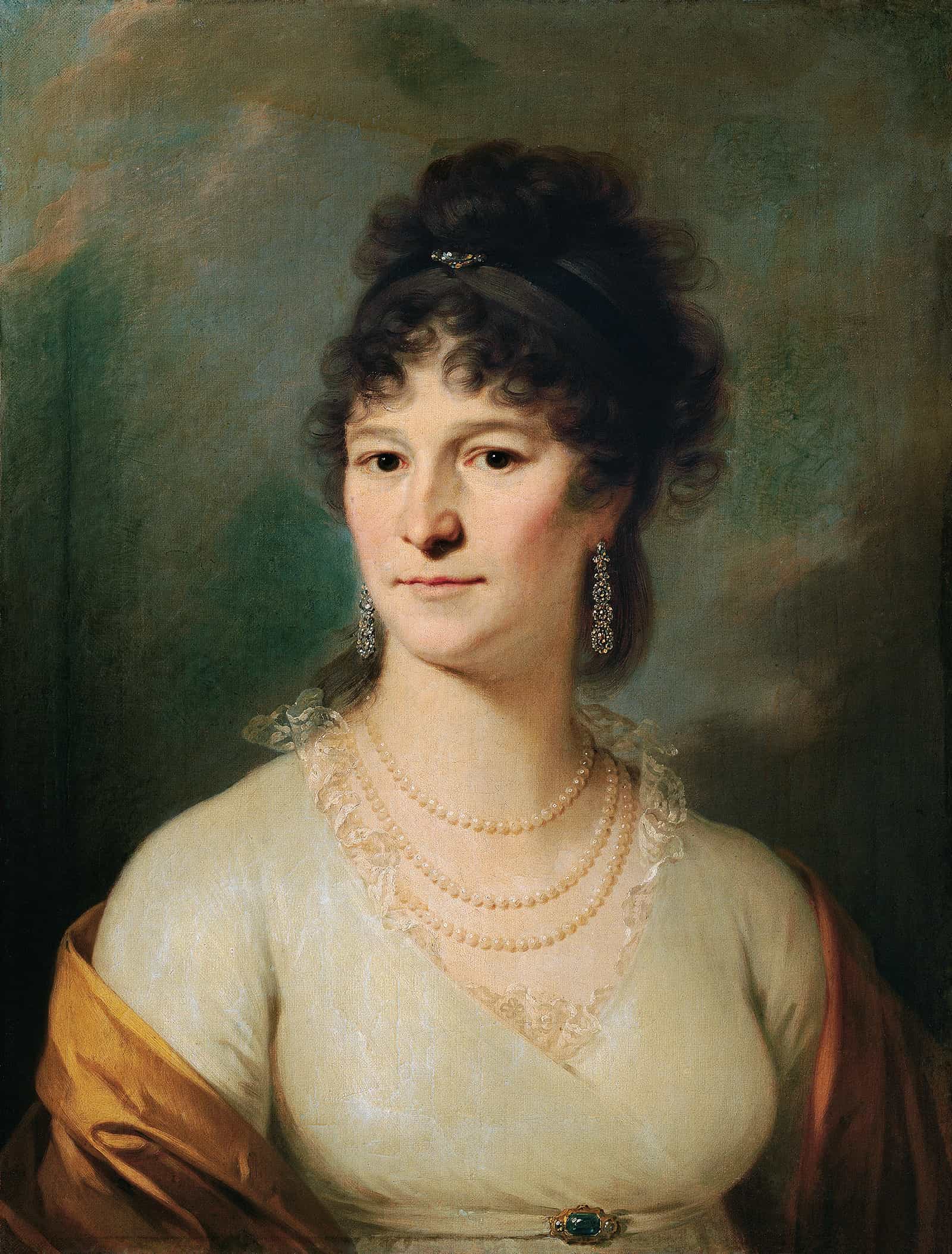Brustbild Einer Dame by Johann Baptist Von Lampi The Elder - Image 2