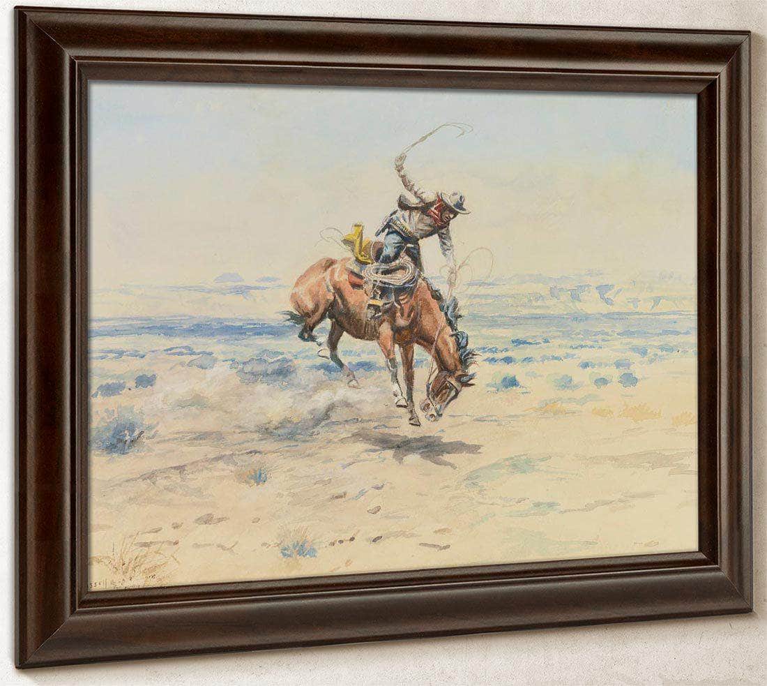Bucking Bronco By Charles Marion Russell - Image 6