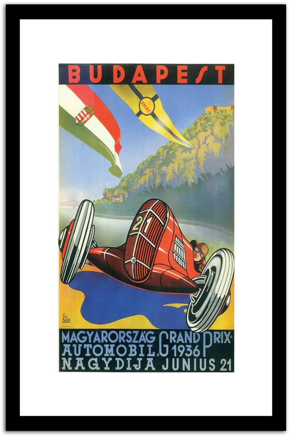 Budapest Vintage Poster