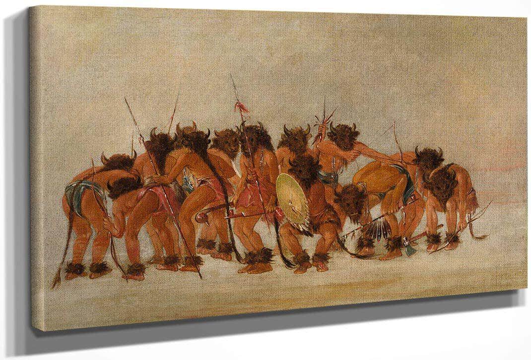 Buffalo Dance, Mandan By George Catlin