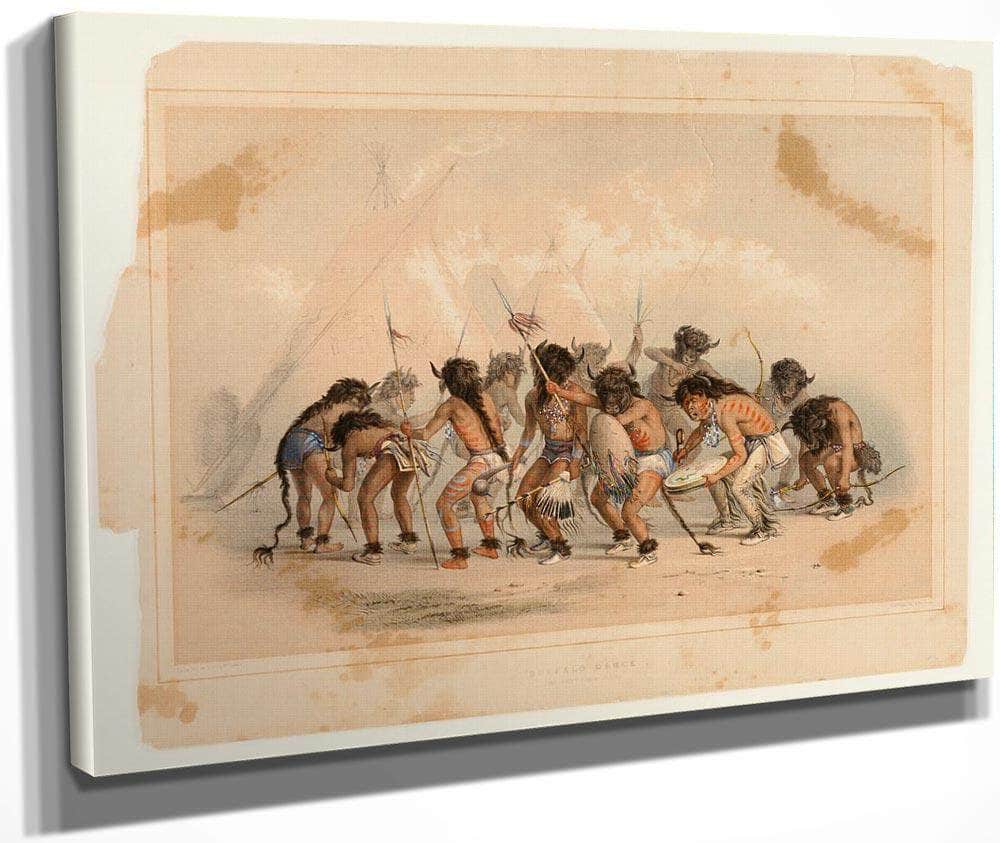Buffalo Dance No.8 By George Catlin