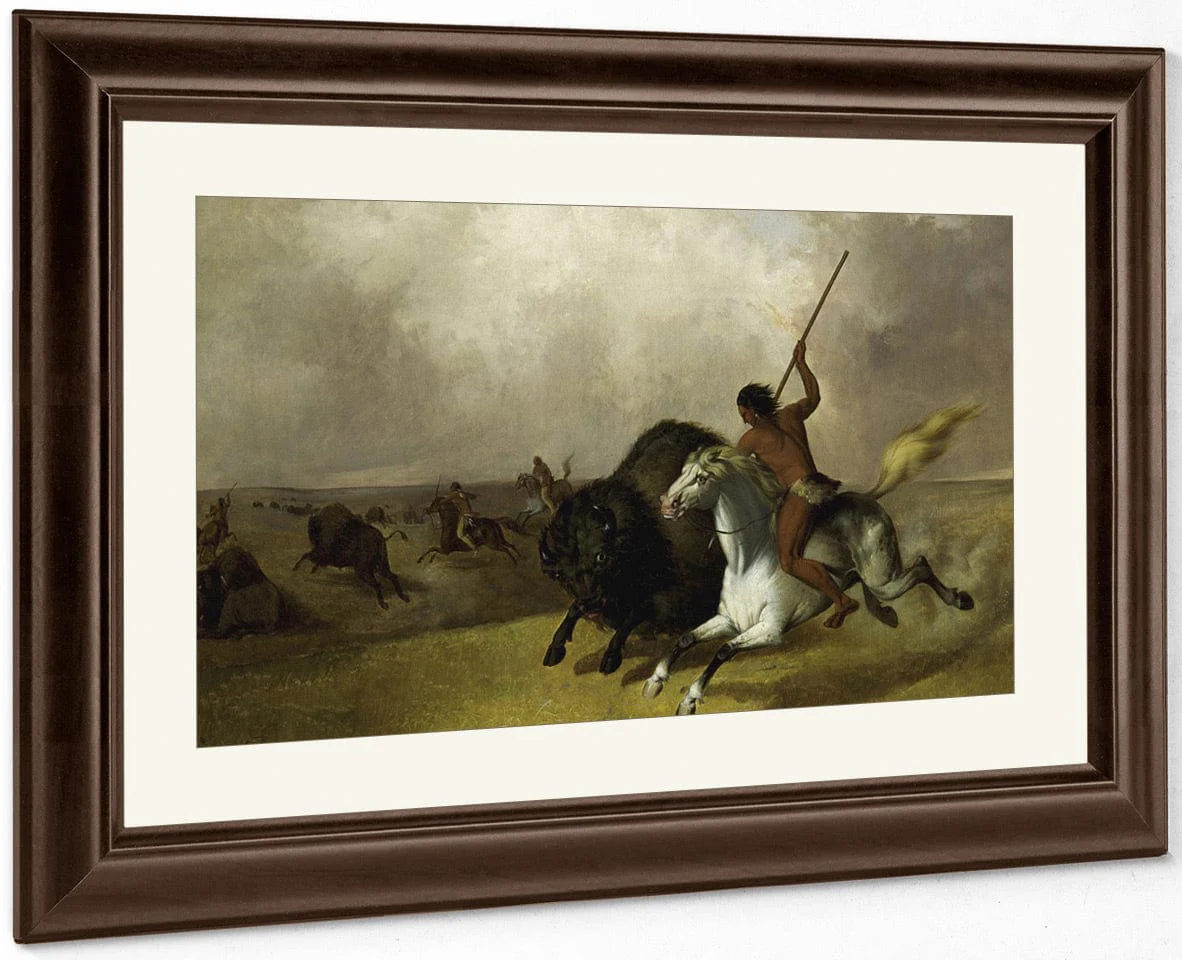Buffalo Hunt On The Southwestern Prairies By John Mix Stanley - Image 5
