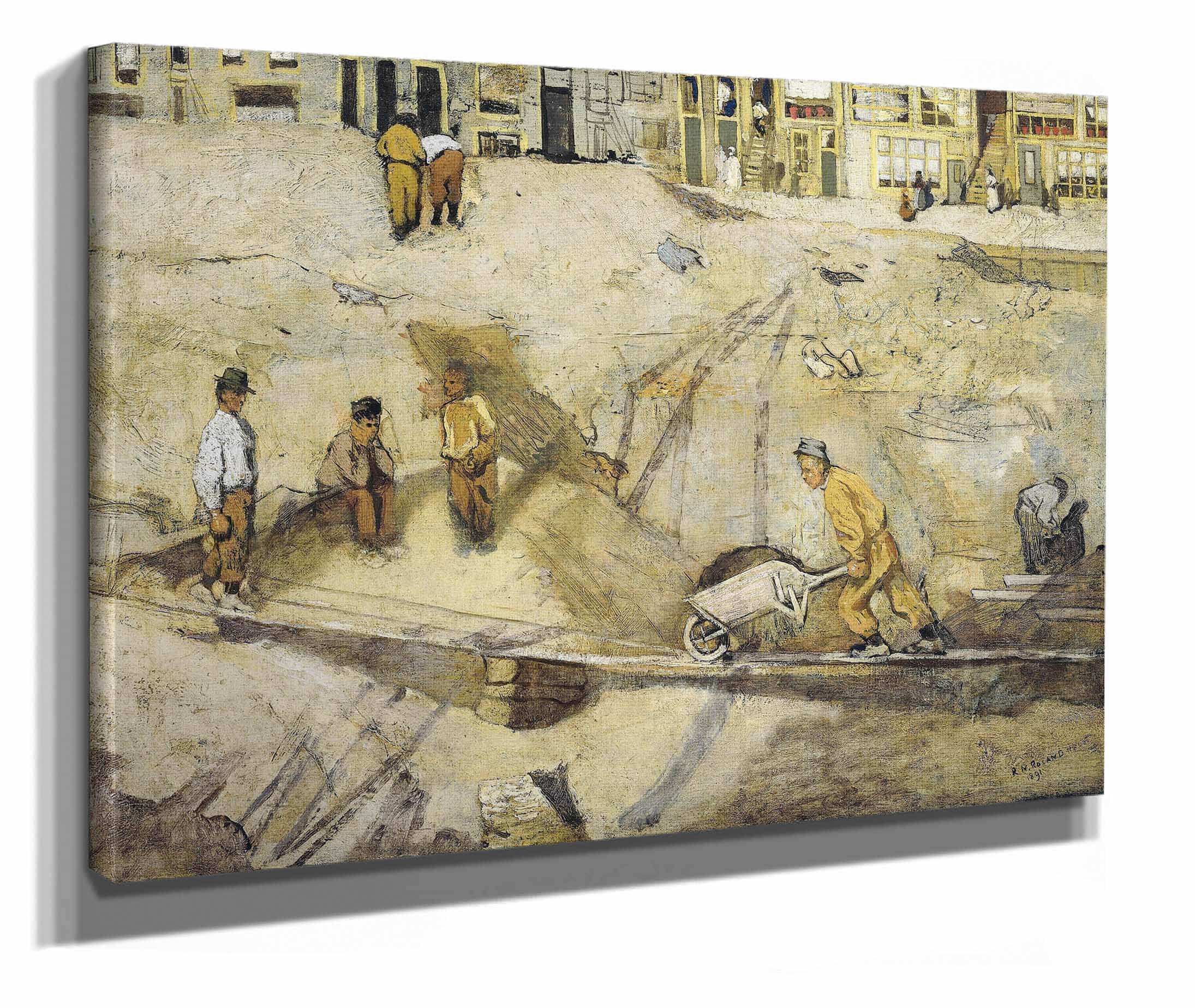 Building Site In Amsterdam by Richard Nicolaus Roland Holst - Image 2