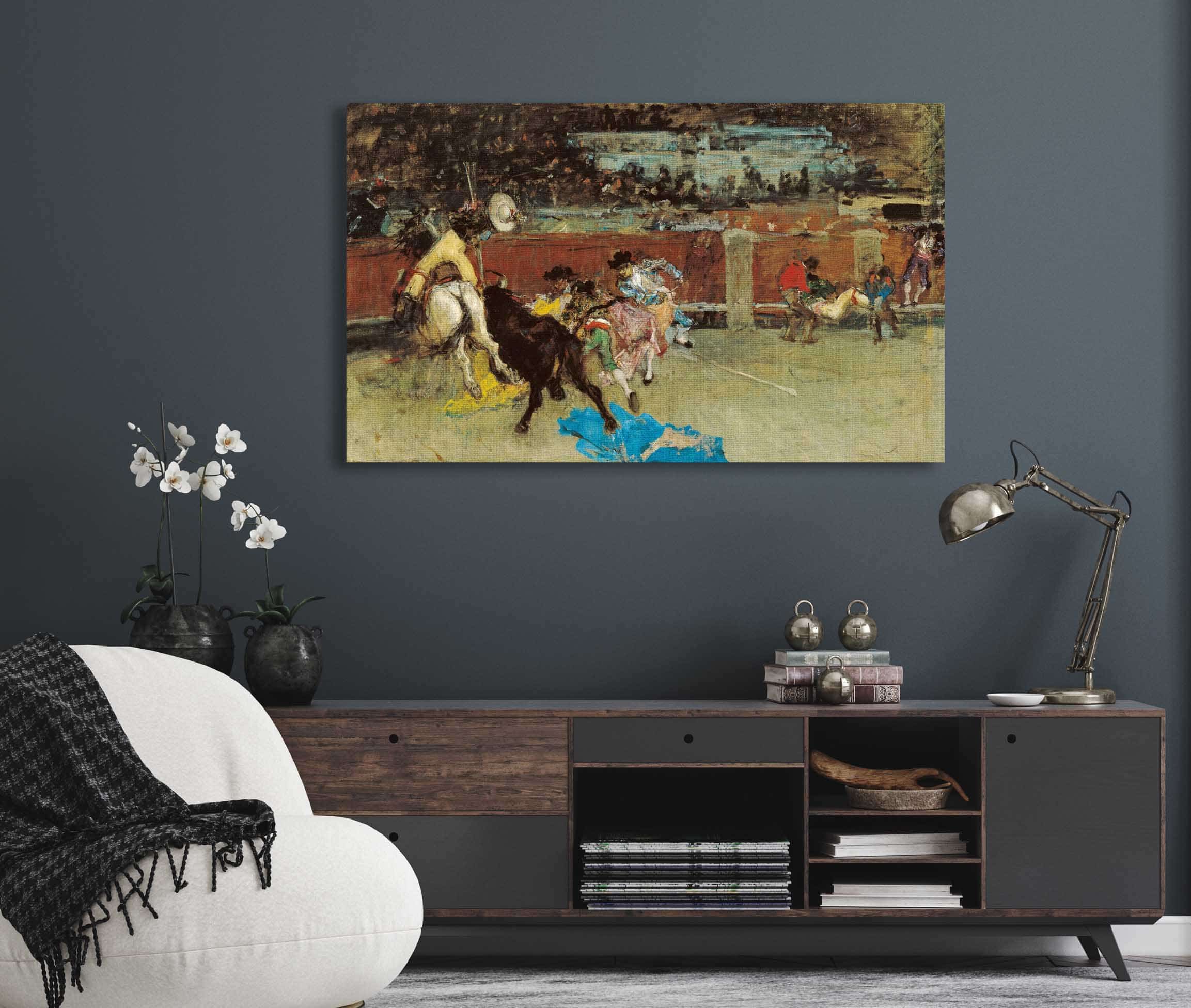 Bullfight Wounded Picador by Mariano Fortuny Marsal - Image 5