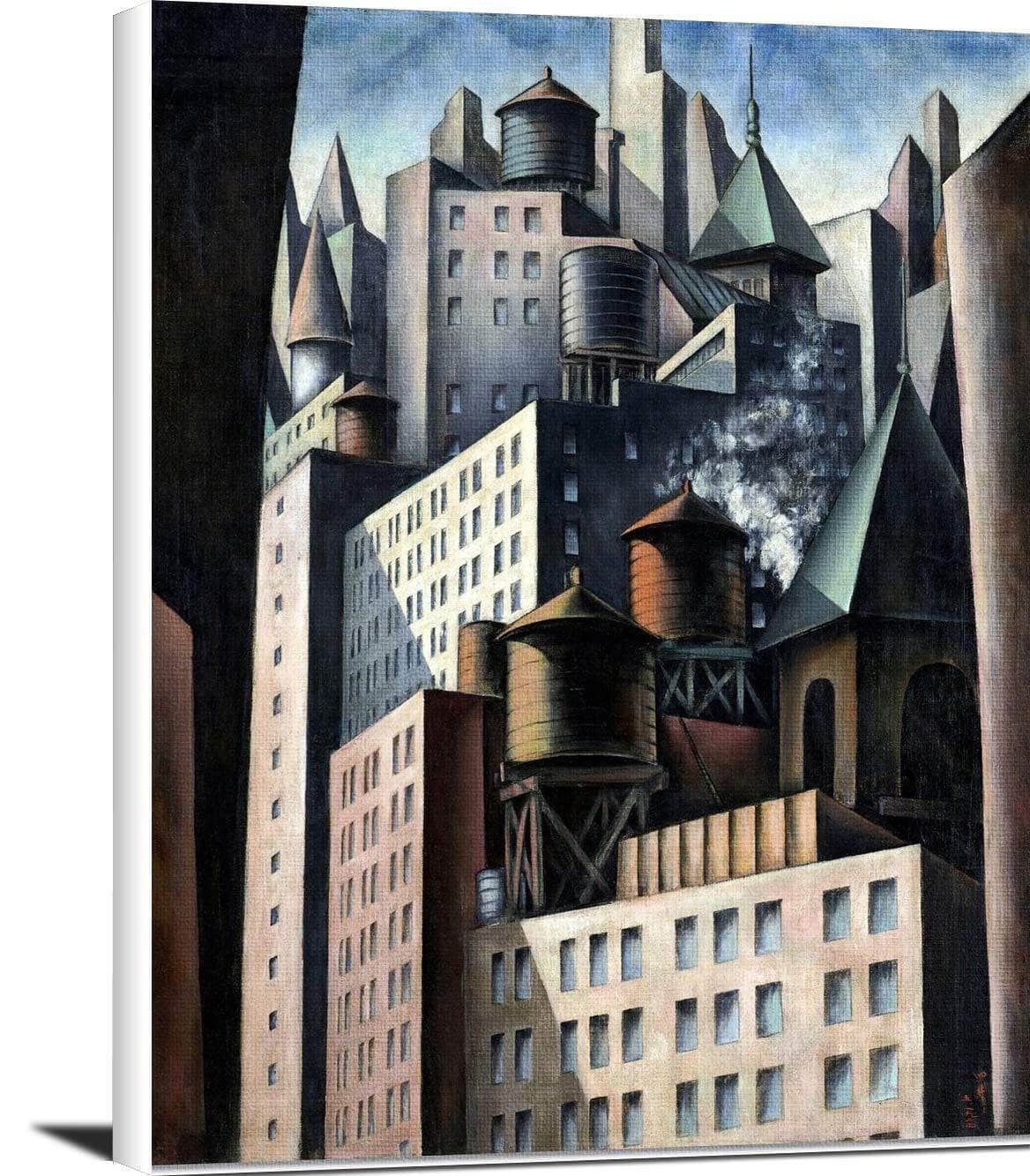 Bumpei Usui, 14th Street Painting Joseph Stella Canvas Art