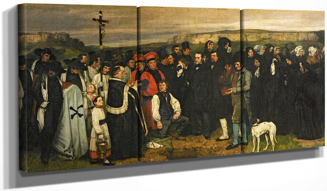 Burial At Ornans By Jean Desire Gustave Courbet