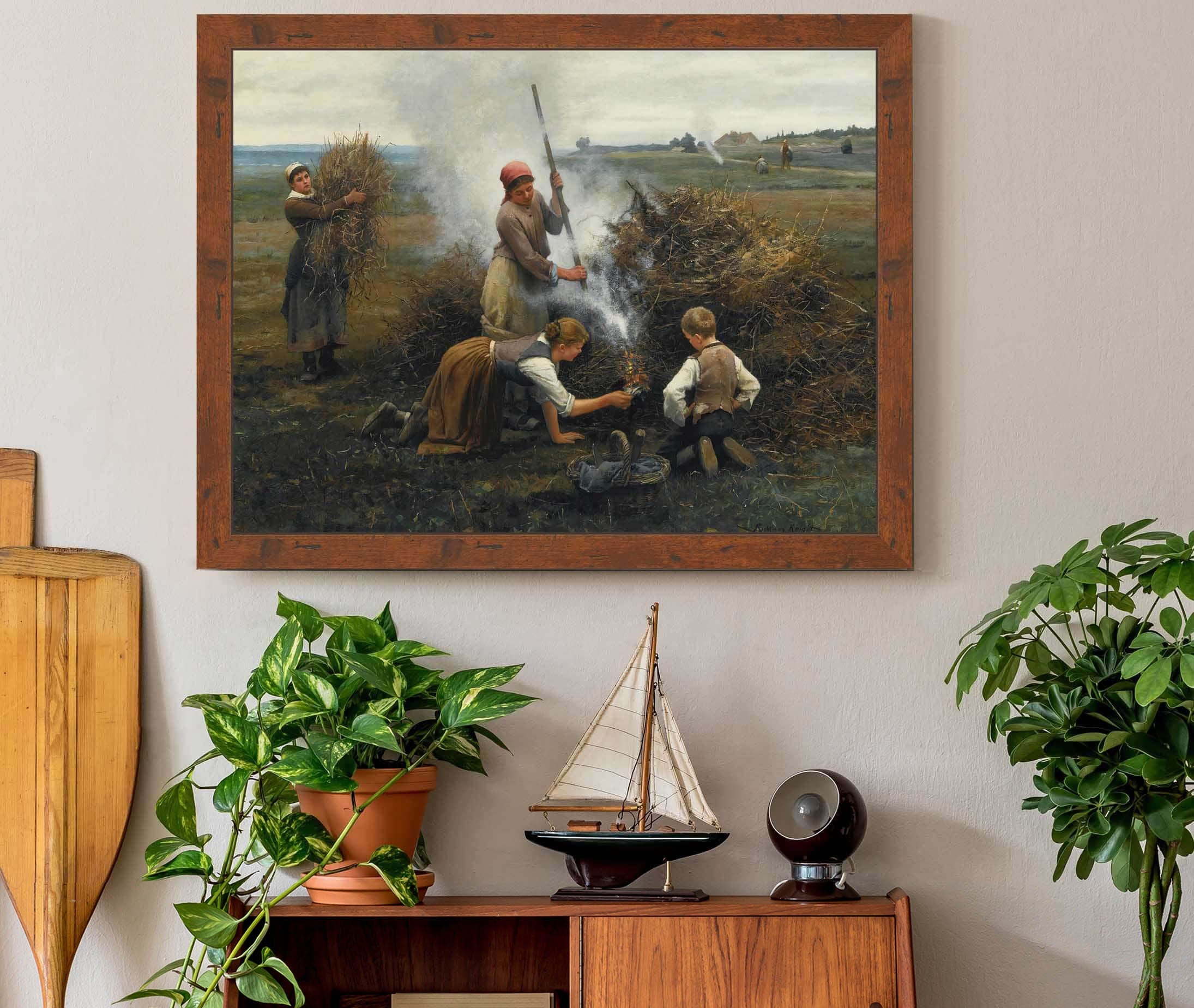 Burning Brush by Daniel Ridgway Knight - Image 3