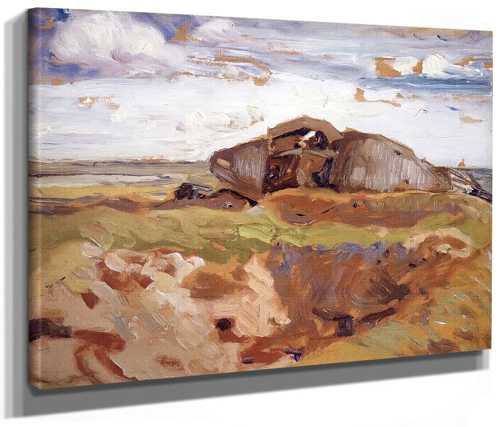 Burnt Out Tank By Fh Varley