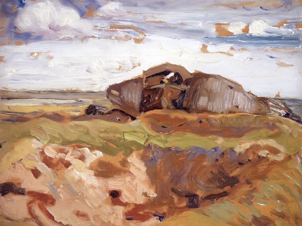 Burnt Out Tank By Fh Varley - Image 7