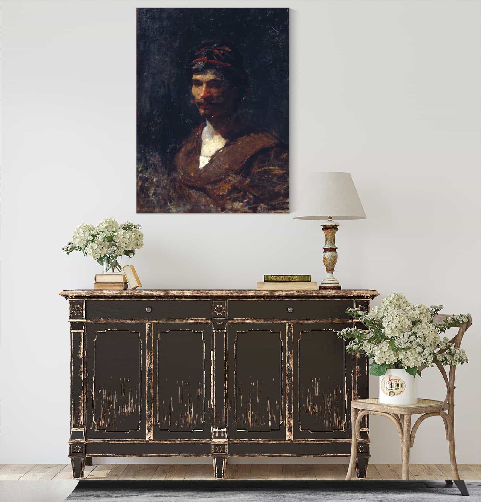 Bust Of A Man Allegory Of Bacchus by Mariano Fortuny Marsal - Image 4