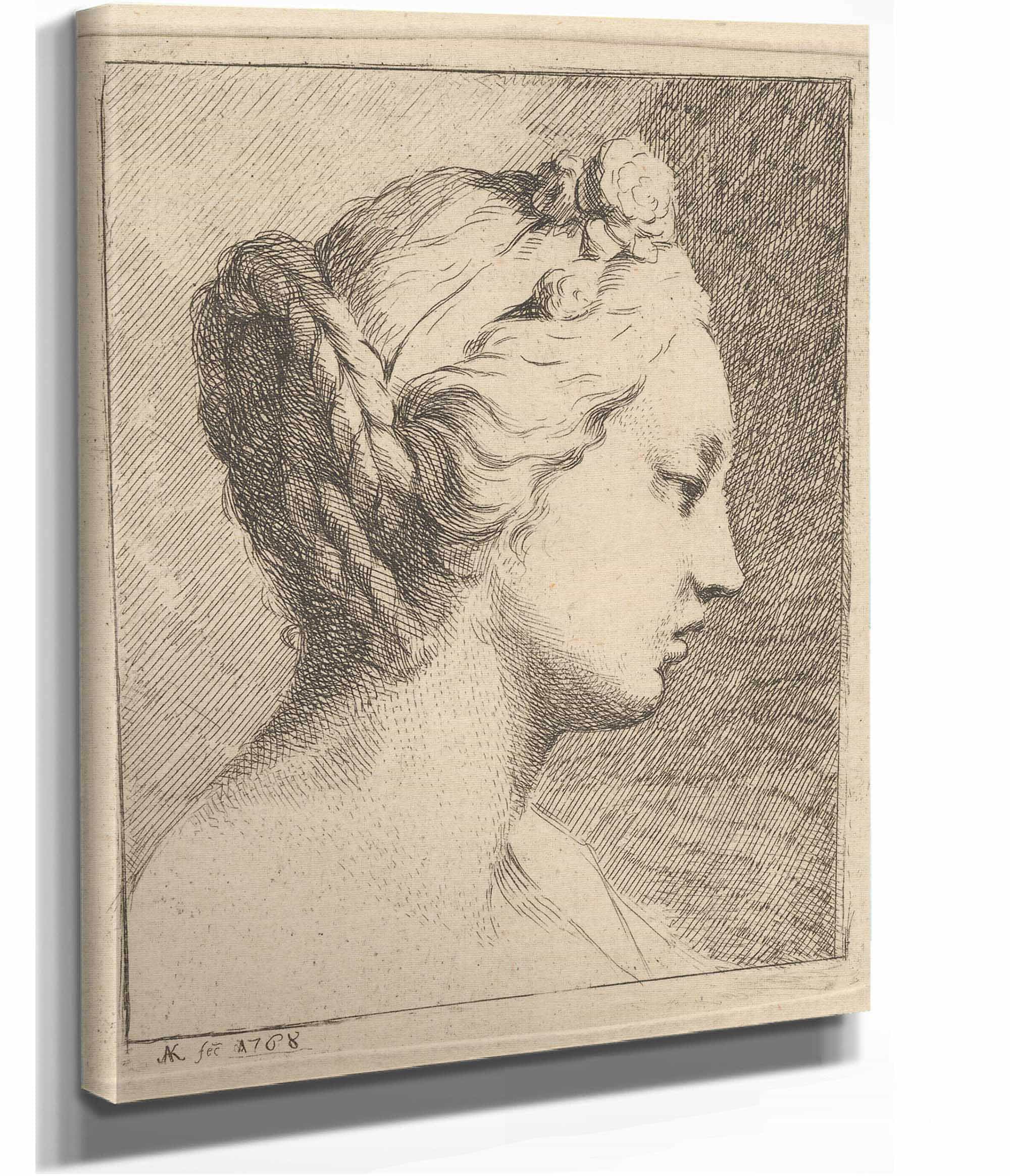 Bust Of A Woman by Angelica Kauffmann - Image 2