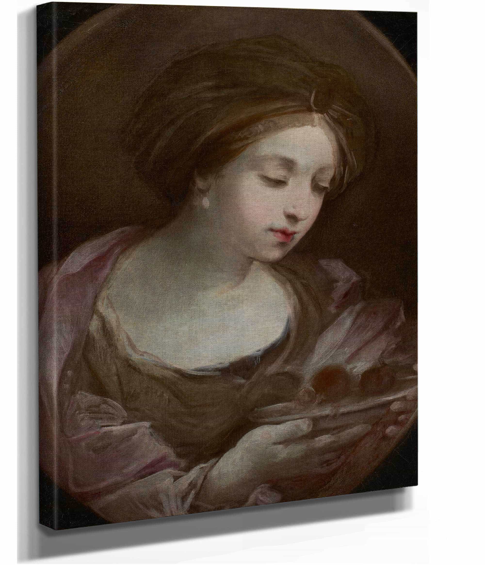 Bust Of A Woman Wearing A Turban by Guido Reni - Image 2