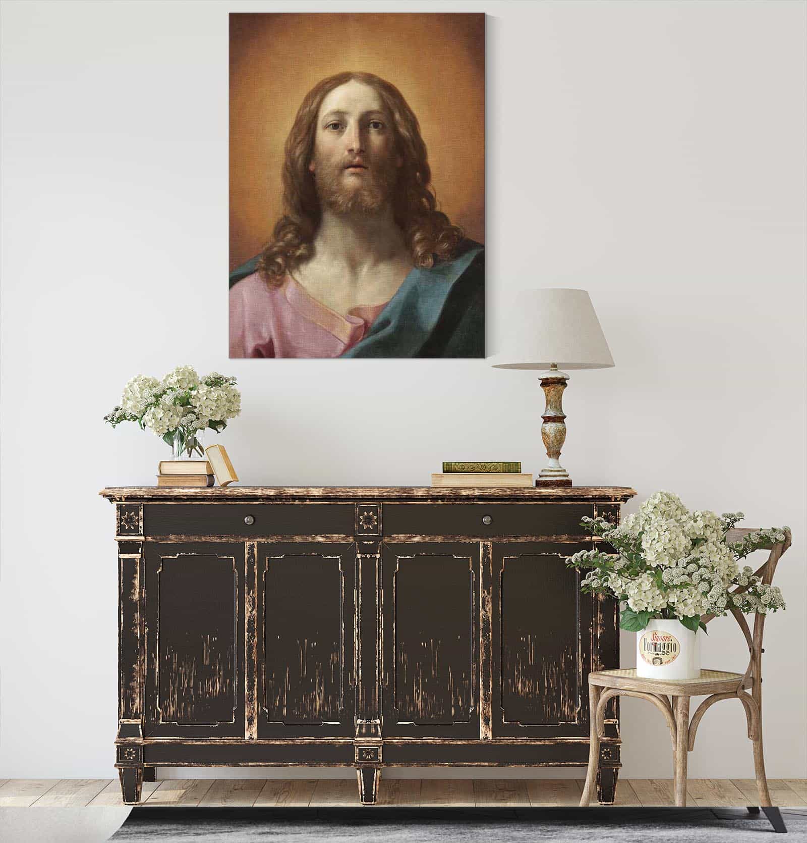 Bust Of Christ Salvator Mundi by Guido Reni - Image 4