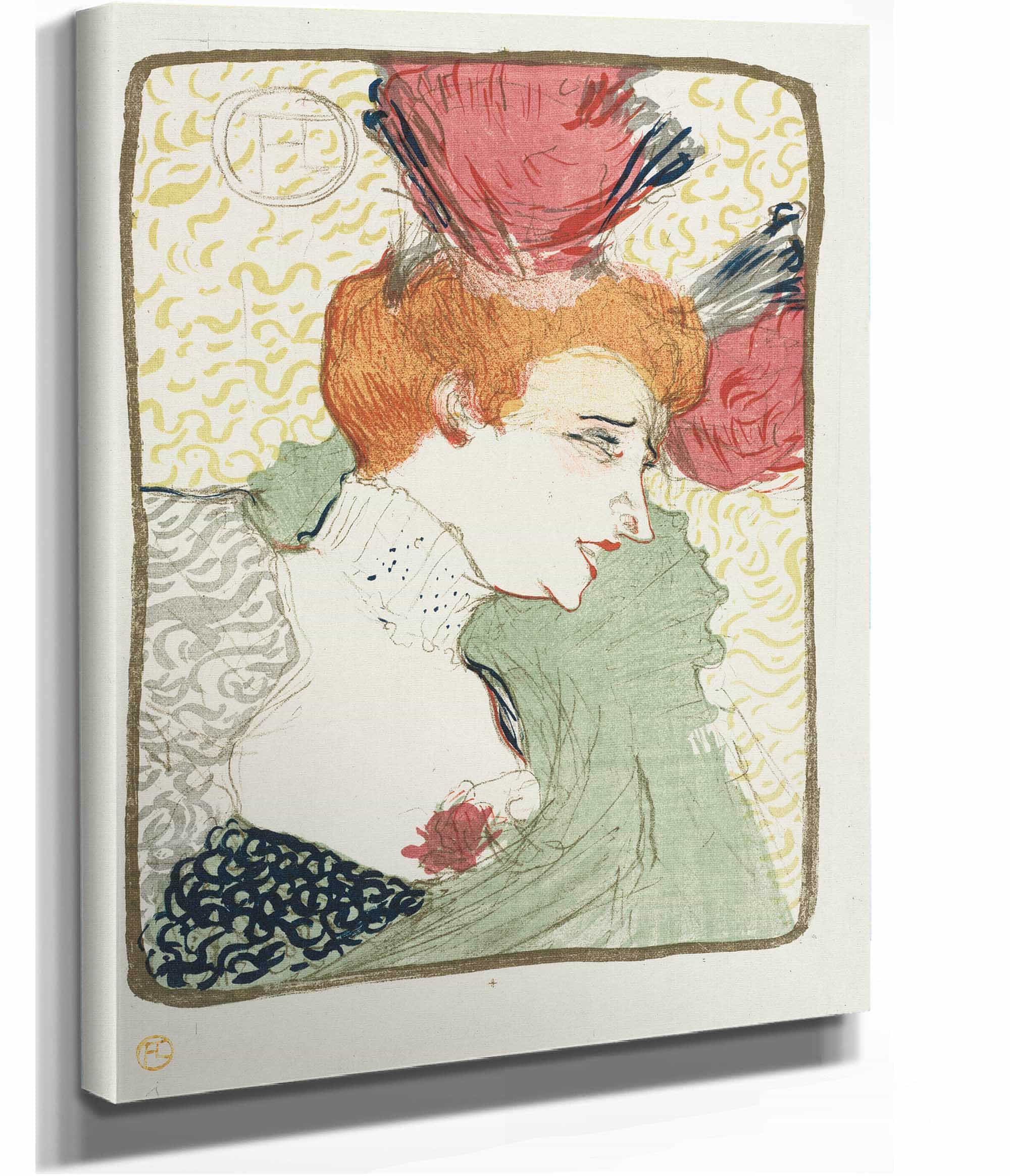 Bust Of Mademoiselle Lender by Henri De Toulouse Lautrec - Image 2
