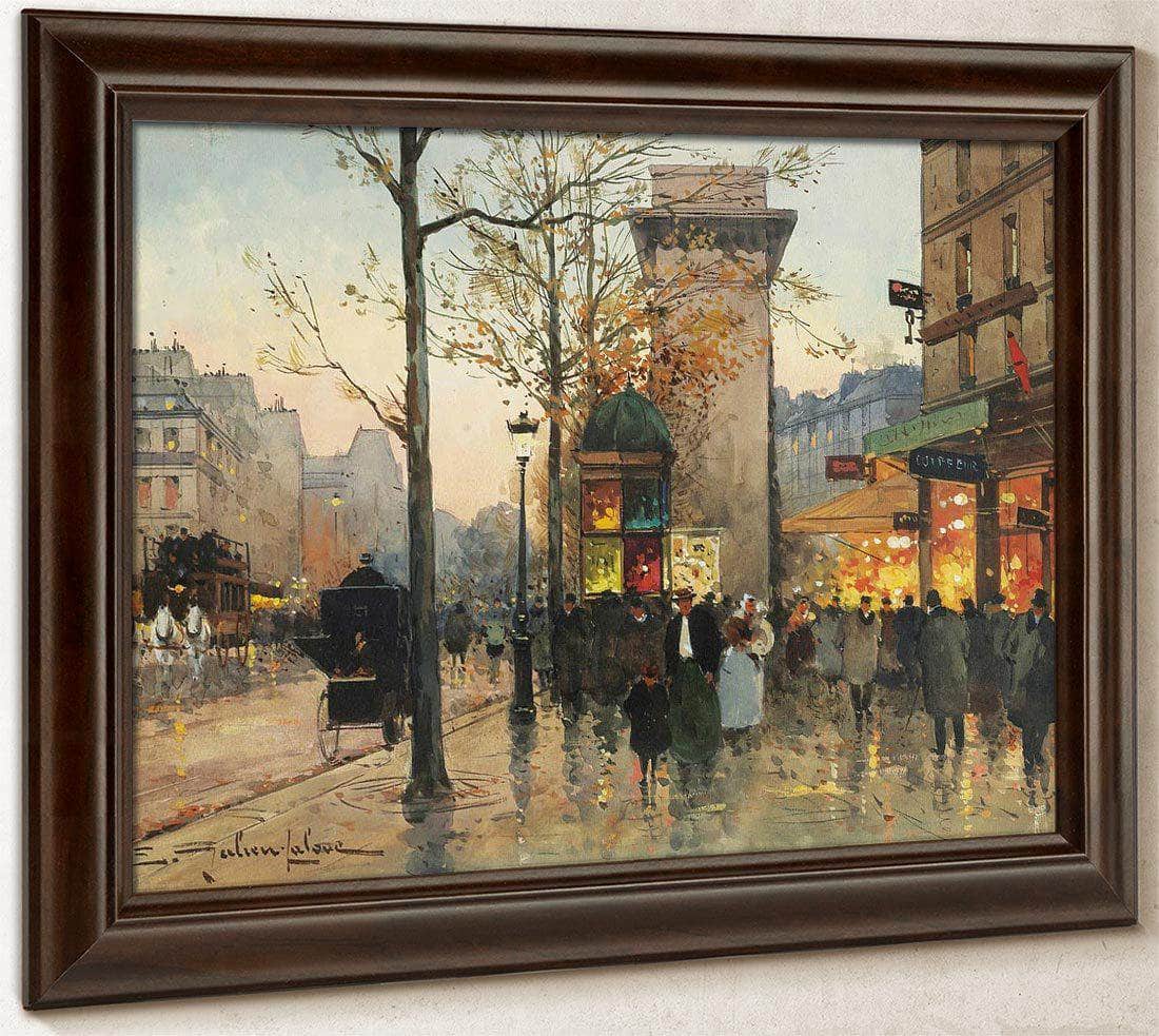 Busy Boulevard By The Porte Saint Denis By Eugene Galien Laloue - Image 4