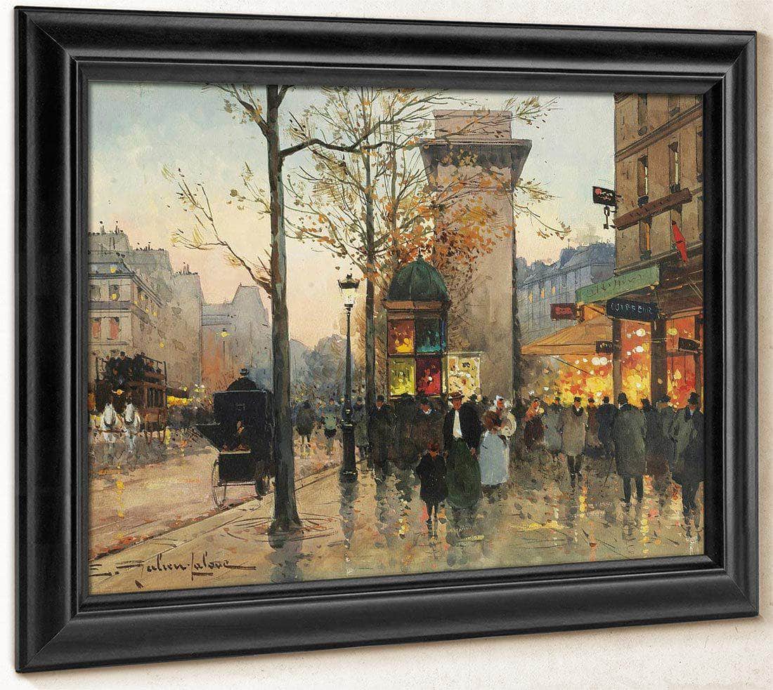 Busy Boulevard By The Porte Saint Denis By Eugene Galien Laloue - Image 6