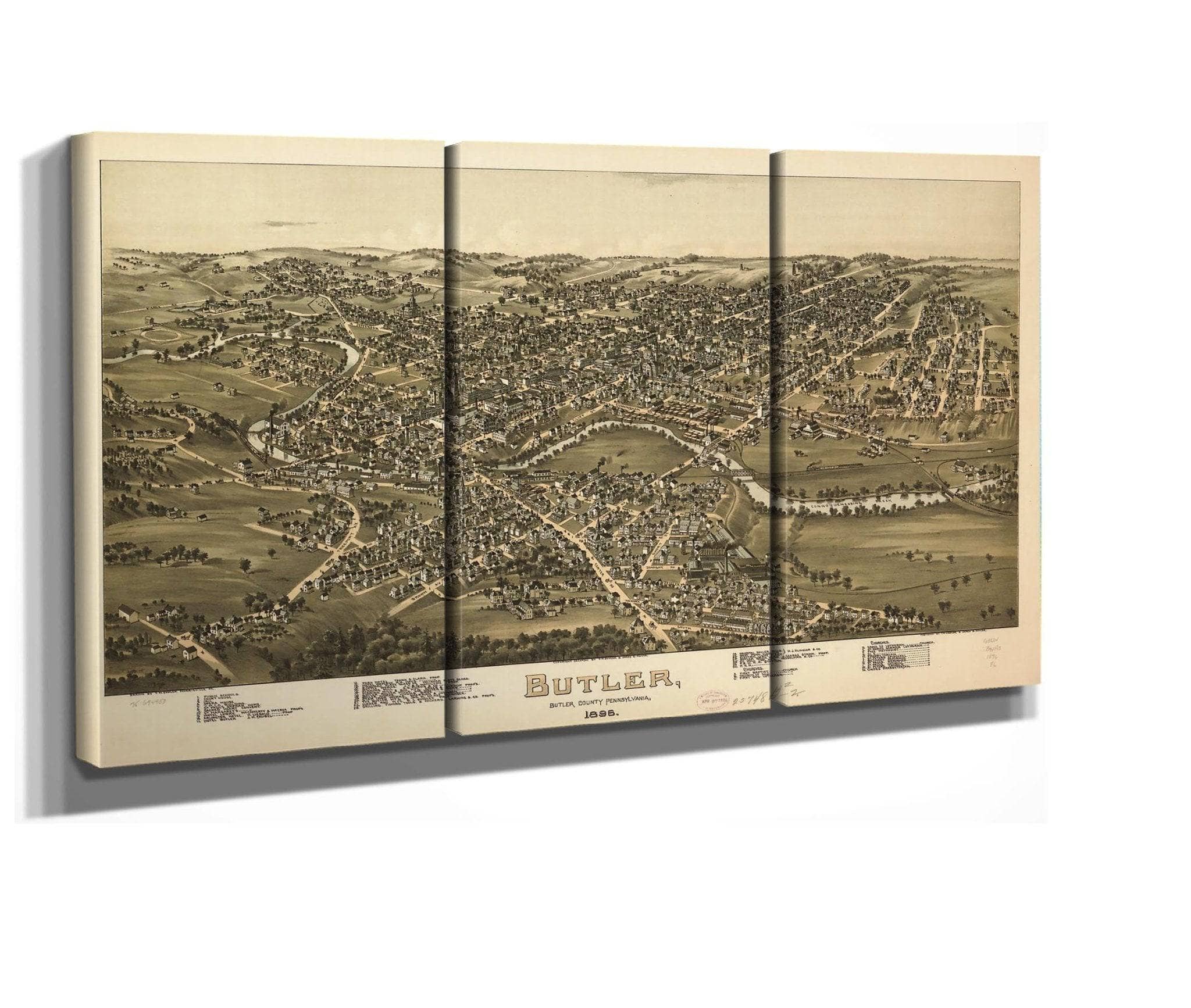 Butler Butler County Pennsylvania 1896 State Of Pennsylvania - Image 2