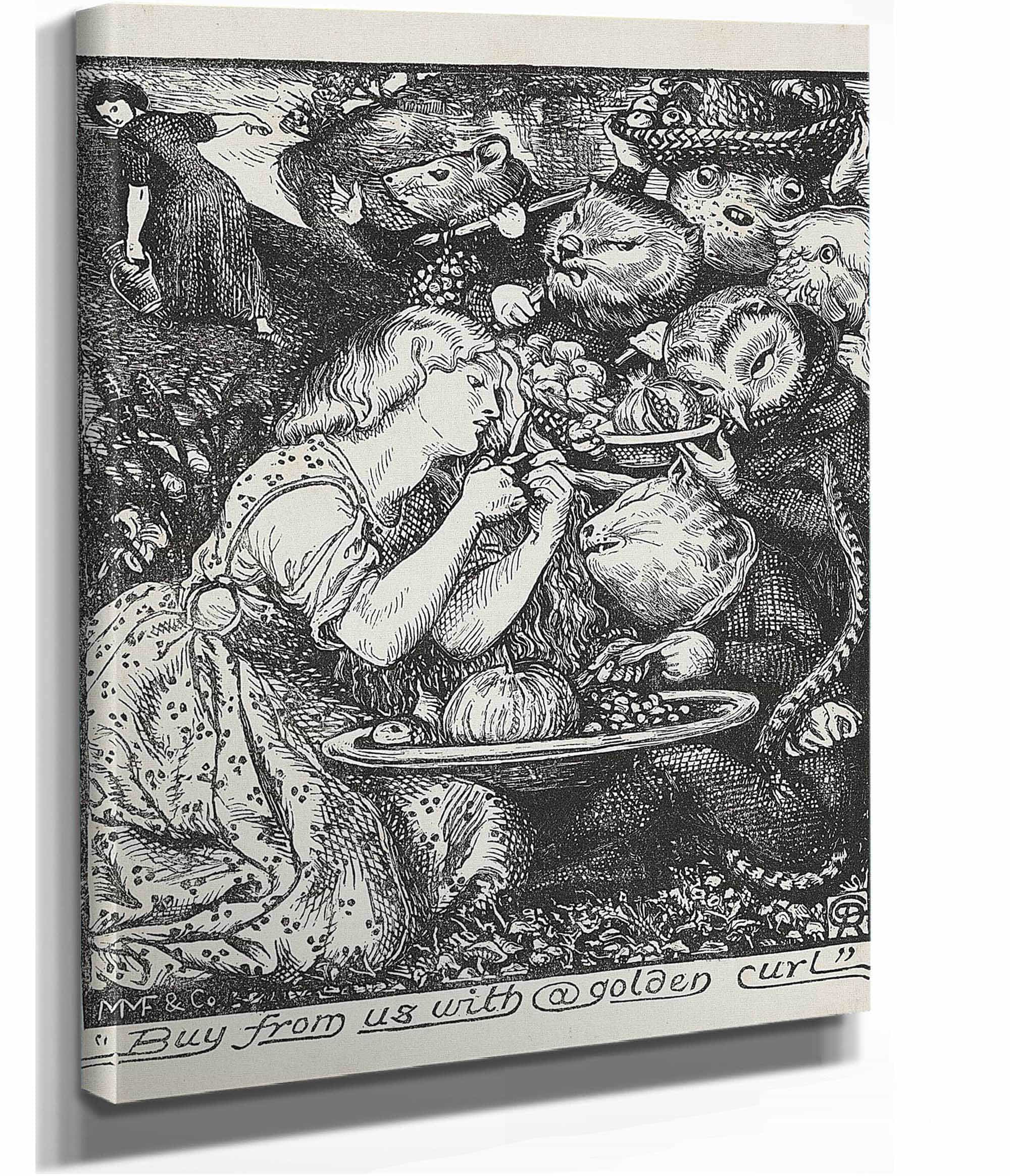 Buy From Us With A Golden Curl by Dante Gabriel Rossetti - Image 2