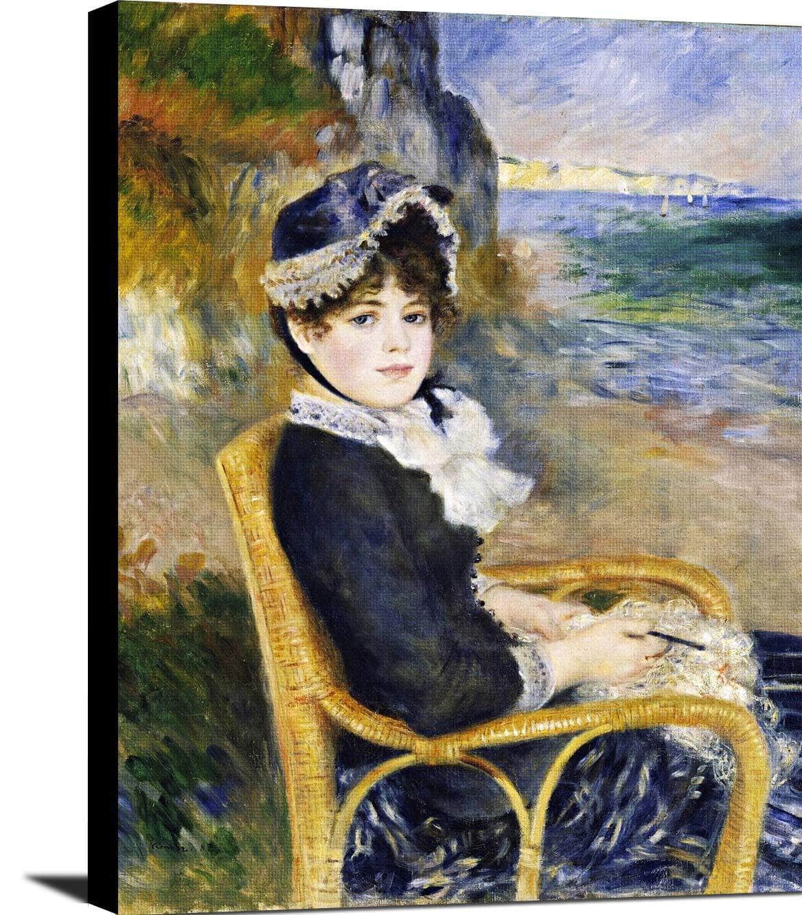 By The Seashore Painting Auguste Renoir Canvas Art - Image 2