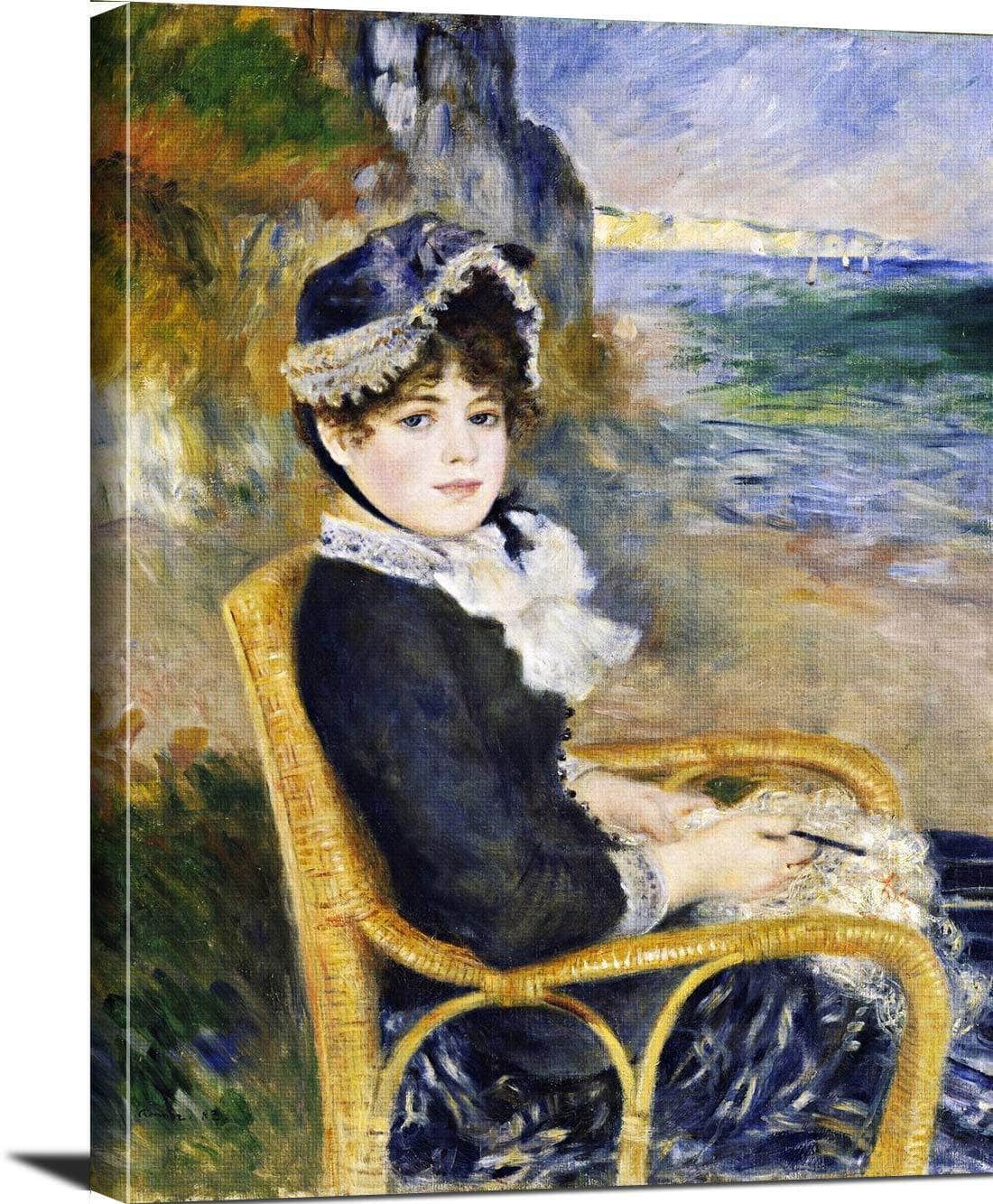 By The Seashore Painting Auguste Renoir Canvas Art - Image 3