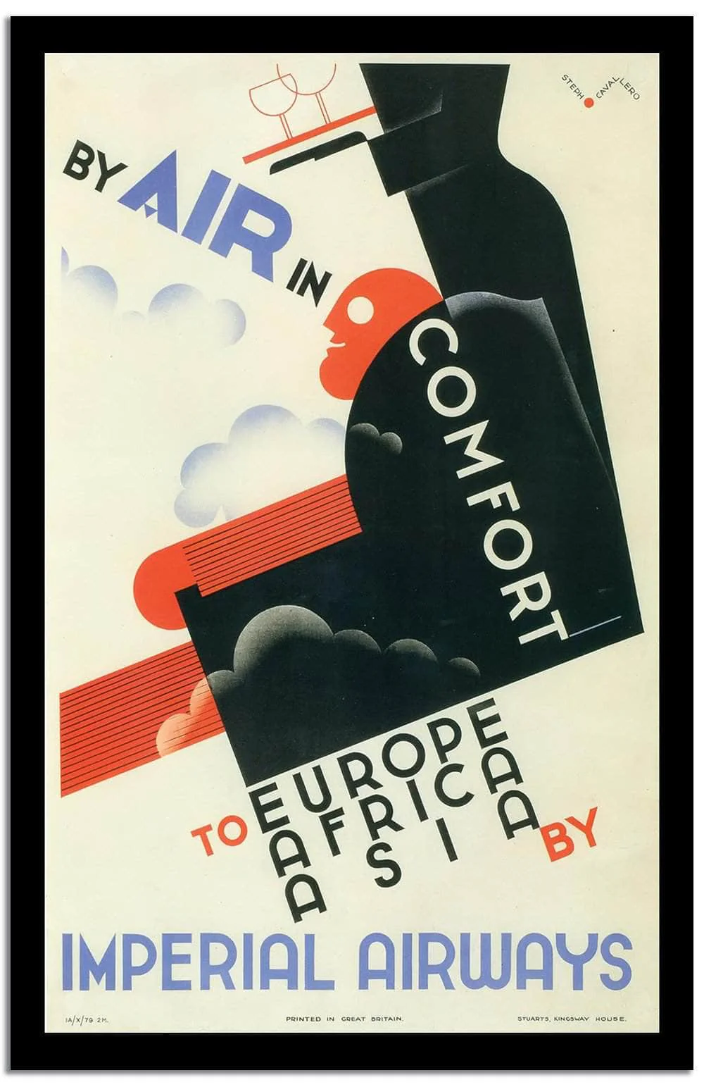 By Air In Comfort Vintage Poster - Image 2