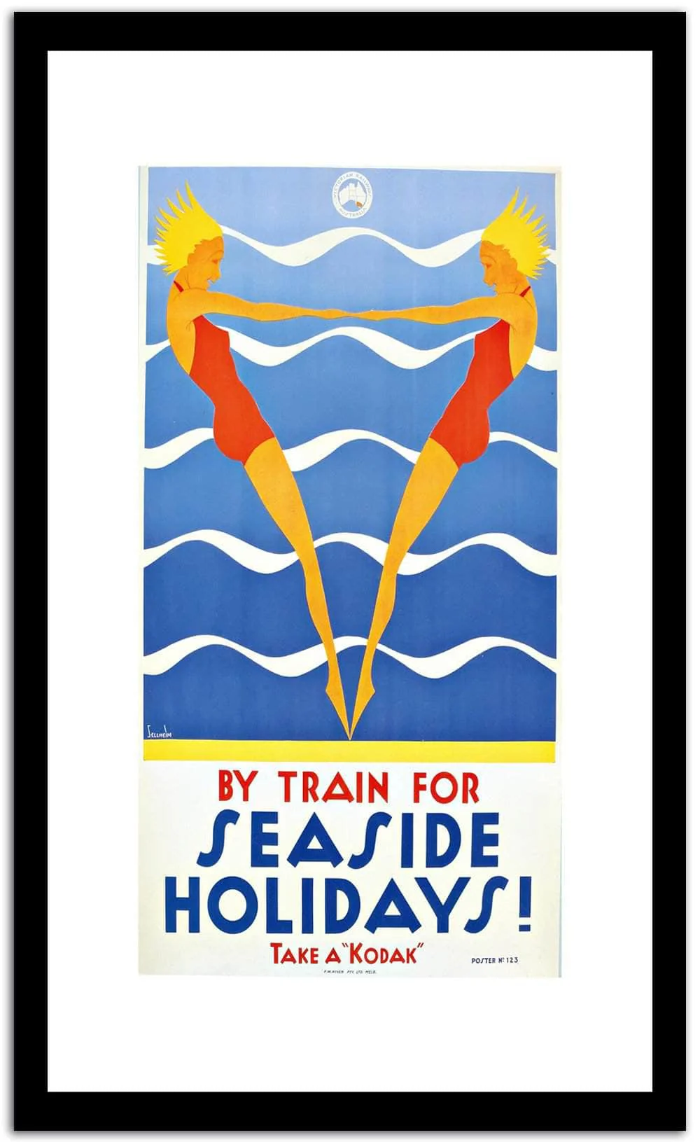 By Train For Vintage Poster