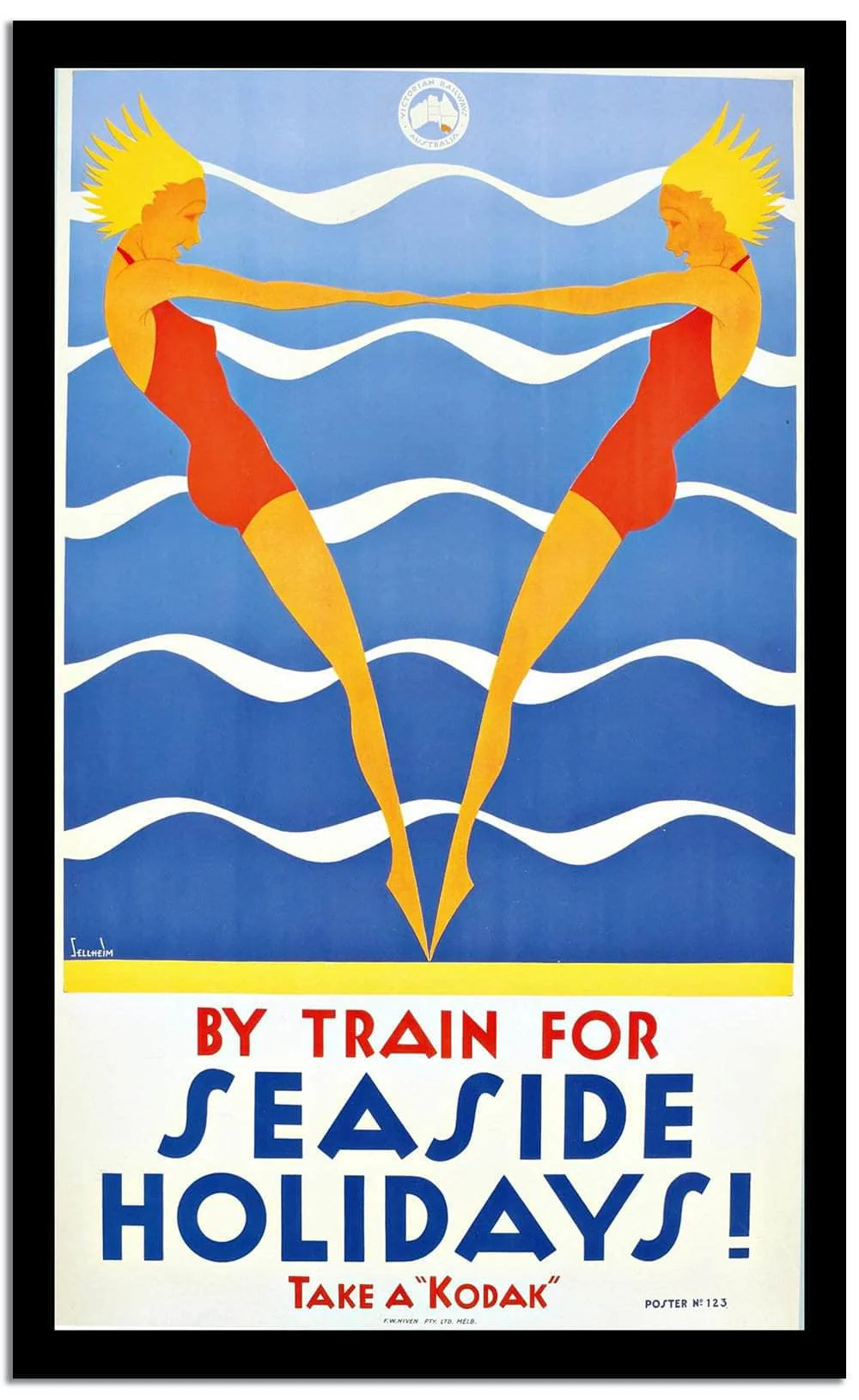 By Train For Vintage Poster - Image 2