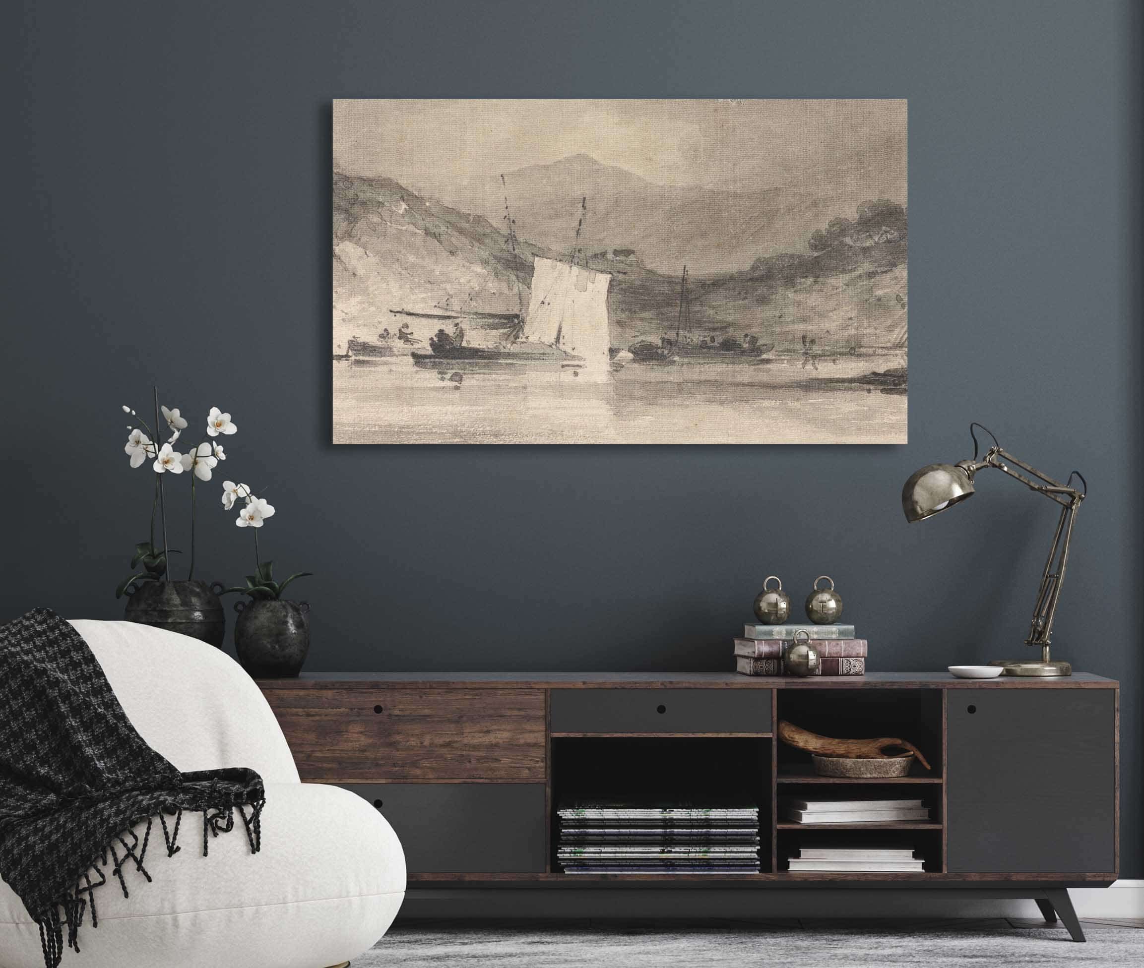 Cader Idris From The Mawddach Estuary Above Barmouth by John Sell Cotman - Image 5