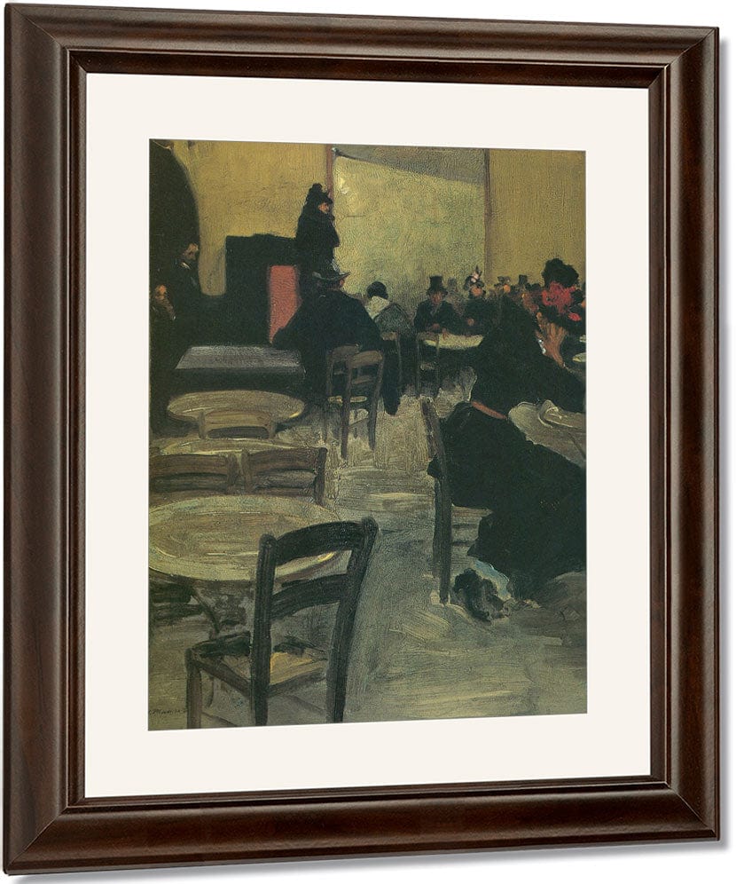 Cafe In Paris 1901 By Alfred Maurer - Image 4